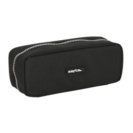 Estuche Escolar Safta Stone Negro 21 x 8 x 8 cm