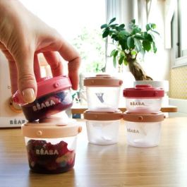 BEABA Set de 6 porciones de clip para la primera edad 60 ml / 120 ml (colores surtidos rosa) BEABA Set de 6 porciones de clip para la primera edad 60 ml / 120 ml (colores surtidos rosa)