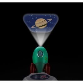 National Geographic Cohete Espacial Infantil - Proyector de Luz Nocturna con 3 Discos de 8 Imágenes de Tema Espacial