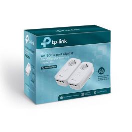 TP-Link Adaptador Powerline PA8030P KIT AV1300 Gigabit con Enchufe Integrado, Kit (2 Unidades)