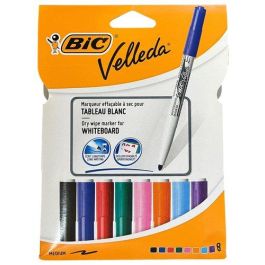 Bic Rotulador para pizarra Velleda, punta redonda 4,5 mm, trazo 1,4 mm, bolsa 8 unidades colores surtidos Precio: 7.69000012. SKU: B1B2PPEZQ9