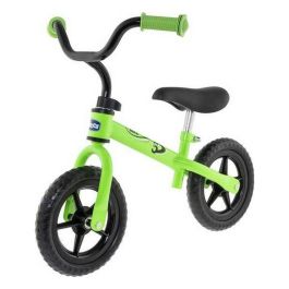 Chicco Bicicleta sin Pedales S Bullet Verde 10 Pulgadas - Perfecta para Niños 2-5 Años Aprendizaje de Equilibrio