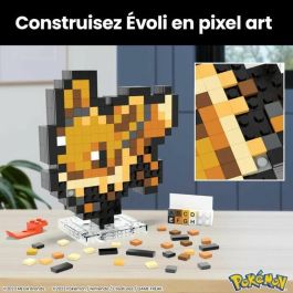 Mega-Pokémon-Eevee-Retro Pixel Art Juego de construcción de 323 piezas - MEGA Pokémon - HTH78