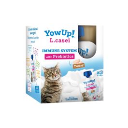 Yowup Yogur Lácteo Fermentado para Gatos con Pavo, L.Casei Probióticos. Mejora Inmune y Digestión. Sin Lactosa. Pack 3x85g