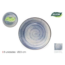 Inde Plato de Cartón Rojo Swirl 23 cm - Juego de 8 Platos para Fiestas o Picnic (24 Unidades) Precio: 15.49999957. SKU: B1EA9MJAMK