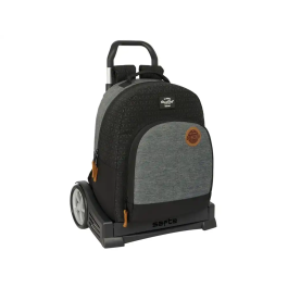 Mochila Escolar con Ruedas BlackFit8 Old school Negro Gris 32 x 42 x 15 cm Precio: 28.9500002. SKU: B14S2M656X