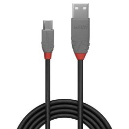 Lindy Cable USB 2.0 Tipo A a Micro-B 5m Anthra Line, 480Mbps