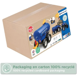 Falk Remolque Cisterna FAL3016200001461 Capacidad 30L Azul Fabricado en Francia Compatible Tractores Falk 3-7 Años