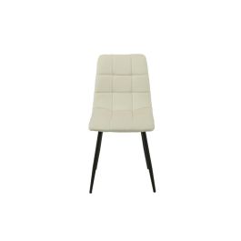 Silla Romimex Blanco Terciopelo Metal 45 x 89 x 55 cm