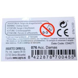 Cayro Accesorios de damas en caja de plástico 6x6x3 cm