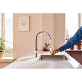 Grifo con filtro de cocina - Cromo - Filtración de agua - Caño alto en forma de C - Rotación 150° - GROHE Blue Pure StartCurve - 30592000 Grifo con filtro de cocina - Cromo - Filtración de agua - Caño alto en forma de C - Rotación 150° - GROHE Blue Pure StartCurve - 30592000