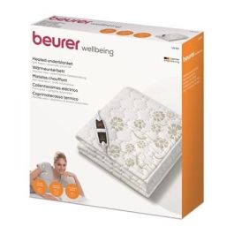 Beurer Calientacamas Eléctrico Individual UB-60, Suave Forro Polar, 4 Intensidades, Calefacción 12h