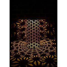 Garden Id Lámpara solar 70703363 Columna Ø15 H30 cm Oro-Negro Batería Recargable AAA