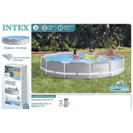 Piscina redonda desmontable prism frame con depuradora (capacidad 6503 litros) (+ 6 años) 366x76 cm