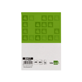 Liderpapel Bloc Notas A6 Cuadriculado 4 mm 80 Hojas 60 g/m2 Perforado Sin Tapa