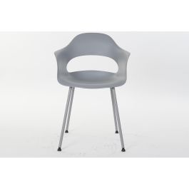 DKD Home Decor Silla Scandi Shenglong 3 Gris Claro 54 x 80 x 56 cm