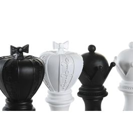 DKD Home Decor Figura Ajedrez Blanco Negro 12 x 25.5 x 12 cm (4 Unidades) Precio: 53.99000035. SKU: S3043236