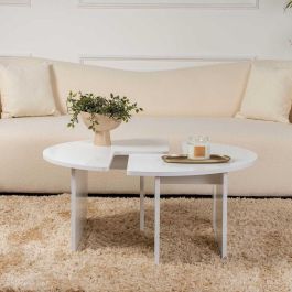 Mesa de Centro Blanco 90 x 41 x 90 cm