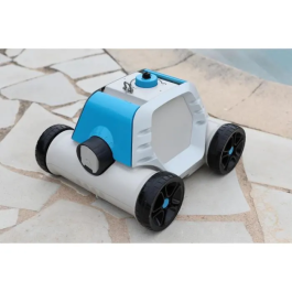 Robopool HJ1005 Robot Eléctrico para Limpieza de Piscinas - Fondo Plano - Con Batería - Hasta 6 x 3 m