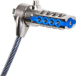 Targus DEFCON CL Cable Antirrobo de Acero 2.1m para Portátil con Ranura de Seguridad - Cerradura de Combinación de 10.000 Códigos sin Llave