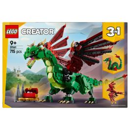 Lego Dragón Medieval 31161 Creator, Juego de Construcción, 3 Modelos en 1, Edad +9 Años