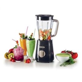 Ariete Batidora de Vaso Breakfast Grafito con 4 Cuchillas de Acero Inoxidable y 2 Velocidades Ariete Batidora de Vaso Breakfast Grafito con 4 Cuchillas de Acero Inoxidable y 2 Velocidades