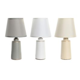 DKD Home Decor Lámpara de Sobremesa Urban, Diseño Blanco Gris en Gres y Poliéster, Bombilla E14 40W, 16x30x16 cm (3 Unidades) Precio: 30.68999956. SKU: B14VW9R5W9