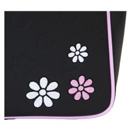 Loungefly Bolso Rock the Dots Minnie Disney Floral con Monedero de Piel Vegana Desmontable