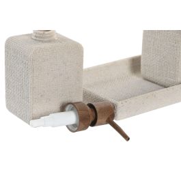 Baño Basicos DKD Home Decor Crema Marron 12.5 x 16 x 20 cm Set de 3 (2 Unidades) Baño Basicos DKD Home Decor Crema Marron 12.5 x 16 x 20 cm Set de 3 (2 Unidades)