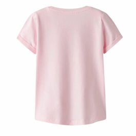 Camiseta de Manga Corta Infantil Name It Nmfvix Rosa