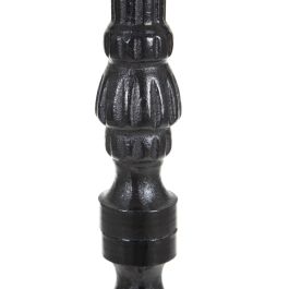 Mesa Alta Blanco-Negro Metal-Mármol 50 X 50 X 110 cm