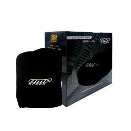 Omp Speed OMPS18040913 Funda Cubre Coche Interior Elástica Lana 110g Talla L-XL 505x165x120 cm Protección Polvo Arañazos Negra