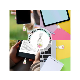 Wondee Charm Funny Type-C White Rabbit - Protector de Puerto Decorativo para Móvil, Accesorio para Smartphone, 25x10x20 mm