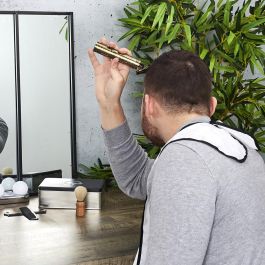 Cosmetic Club Máquina Cortar Pelo y Barba Recargable, Hoja de Acero Inoxidable para Barba, Bigote, Patillas, Corte Preciso