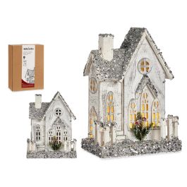 Casa Madera Grande Blanca Con Luz Y Purpurina Krist+ 24X32CM (4 Unidades) Precio: 90.49999948. SKU: B1CDLB2WXH