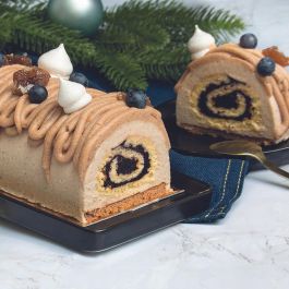 Lily Cook Juego 3 Piezas Molde Semicírculo Noel, Molde 30cm Acero Inox, Placa Bizcocho Silicona 27x27cm, Espátula