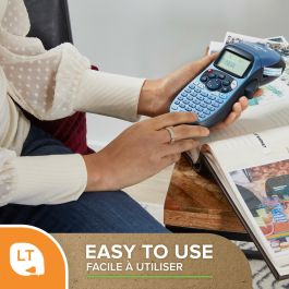 Dymo 91203 Cinta Negro Sobre Rojo, 12mm x 4M Plástico, Rotuladora Letratag