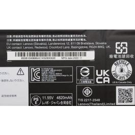 Lenovo Li-ion laptop battery, 11.55V voltage, 56.5Wh capacity, compatible with Lenovo IdeaPad 5 series laptops.