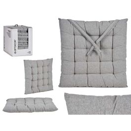 Cojín Silla Liso Gris Giftdecor 40x5.5x40 cm - Algodón y Poliéster (12 Unidades) Precio: 46.49999992. SKU: S3607494