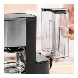 ROMMELSBACHER FKM 1000 Cafetera de Filtro, 1000 W, 1.5 L, Función Mantener Caliente y Autolimpieza, Negro y Acero Inoxidable