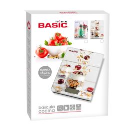 Basic Home Báscula de Cocina Digital 5 kg Cuadrada Decorativa Basic 15,3 x 20,3 x 1,6 cm (8 Unidades)
