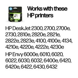 Cartucho Inkjet Hp 3Ym62Ae Nº305Xl Deskjet 1210/1212 Negro 240 Pág.
