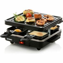 DOMO DO9147G parrilla para raclette para 4 personas - Negro