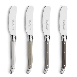 Lou Laguiole Cuchillos Mantequeros Tradition Inox Mango PP Set 4 Unidades 1,2 mm