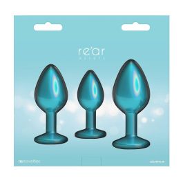 Plug Anal NS Novelties Rear Assets Azul 3 Piezas (9,5 cm) (7 cm) (8,2 cm)