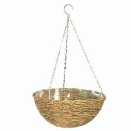 Cesta colgante - GARDEN ID Rústico - 35 cm - Carcasa de plástico (interior/exterior) - Estilo rústico de mimbre - Fácil de colgar. Precio: 31.50000018. SKU: B1B5AVRCGX