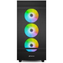 Sharkoon C50 RGB Torre PC ATX Full Tower Negro con Iluminación RGB Vidrio Templado