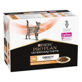 Purina Pro Plan Vet Feline Om Obesity Alimento Clínico para Gatos para Pérdida de Peso y Mantenimiento de Peso Ideal Caja Pouch 10x85 gr Precio: 16.8899995. SKU: B14YXR4XP6