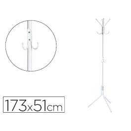 Q-connect Perchero Metálico Blanco 8 Colgadores 173x51 cm Estable Moderno Precio: 59.95000055. SKU: B19PTFQWNC