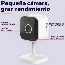 Cámara de Videovigilancia Trust IPCAM-2900/ 93.6º/ Visión Nocturna/ Control desde APP